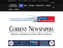 Tablet Screenshot of currentnewspapers.com